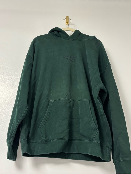 Abercrombie & Fitch Sweaters - Abercrombie & Fitch Dark Green Pullover Hoodie